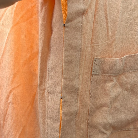 BALM WEARS slow fashion flowy top with 70s inspired scalloped trim; NWOT - Picture 8 of 8